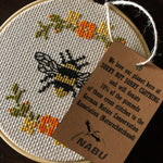 FLORAL BEE Cross Stitch - nature conservation donation